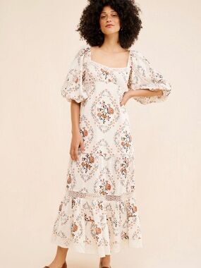Free People All the Attitude Printed Maxi Dress